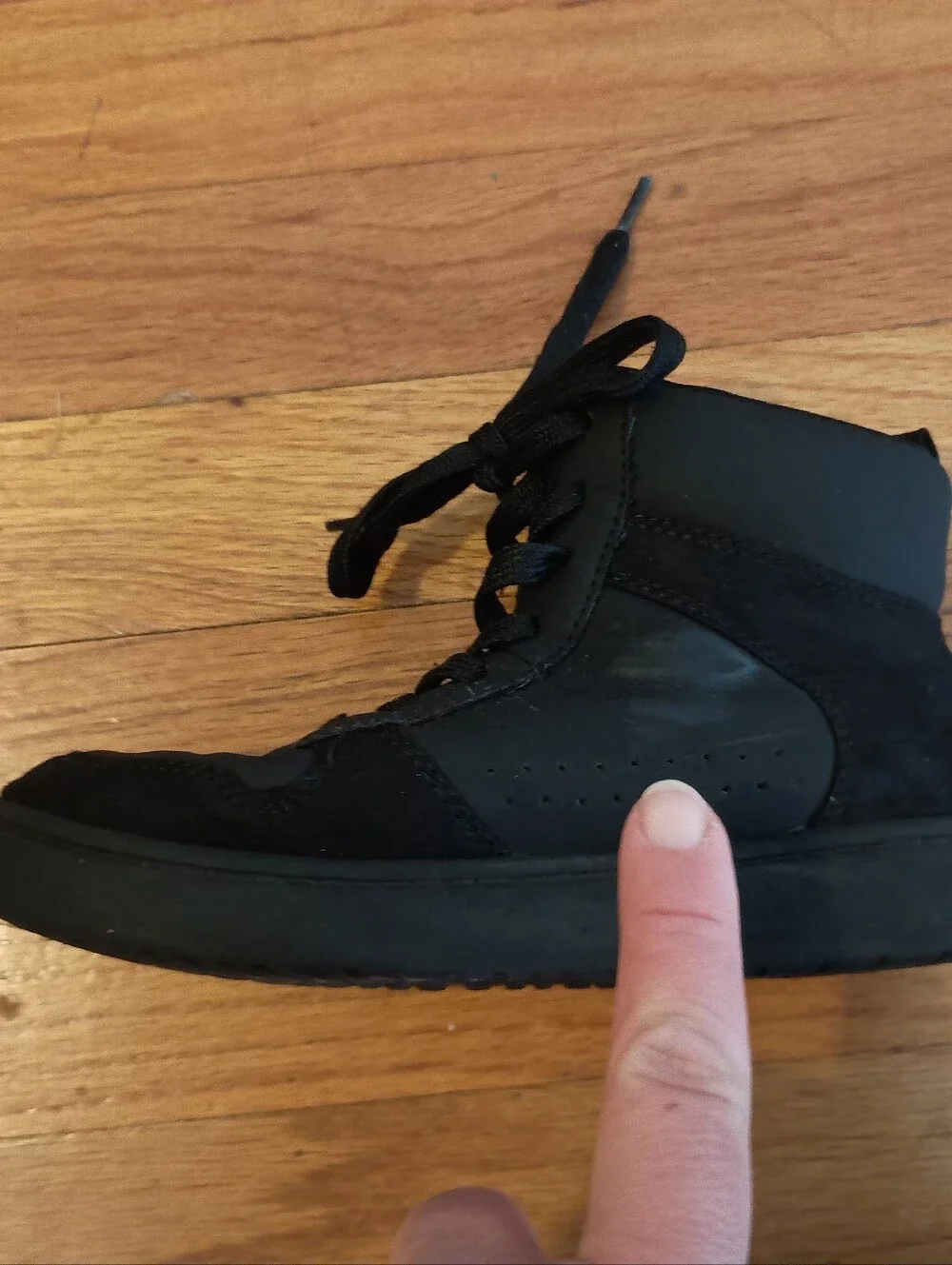 Gap Kids Black High-Top Sneakers - All-Black Casual Shoes 13